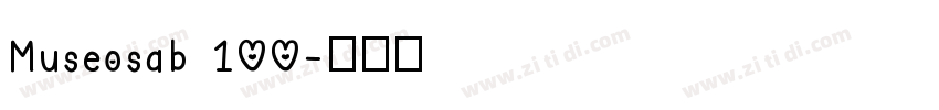 Museosab 100字体转换